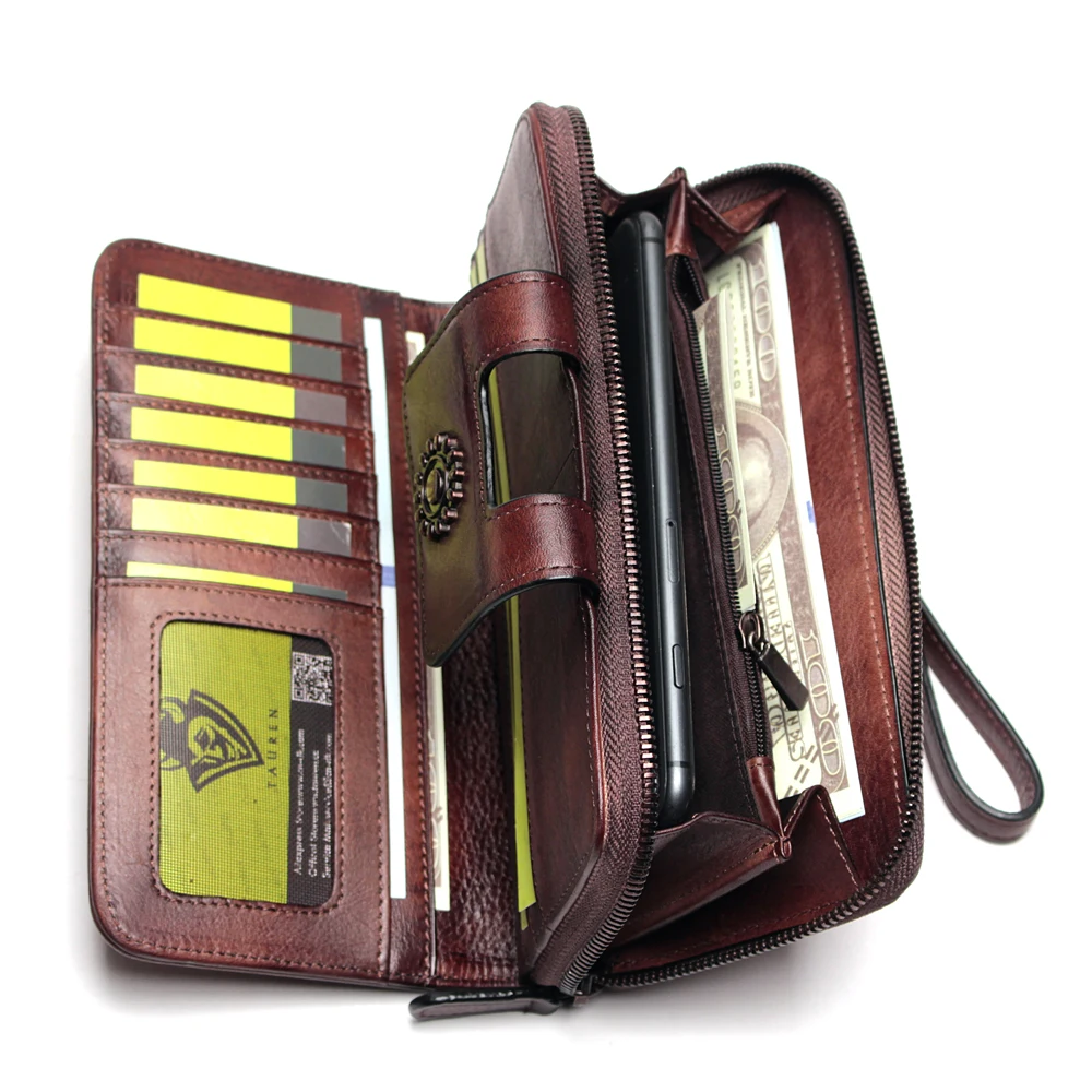 Многофункциональный кошелек ручной росписи вместительные винтажные женские