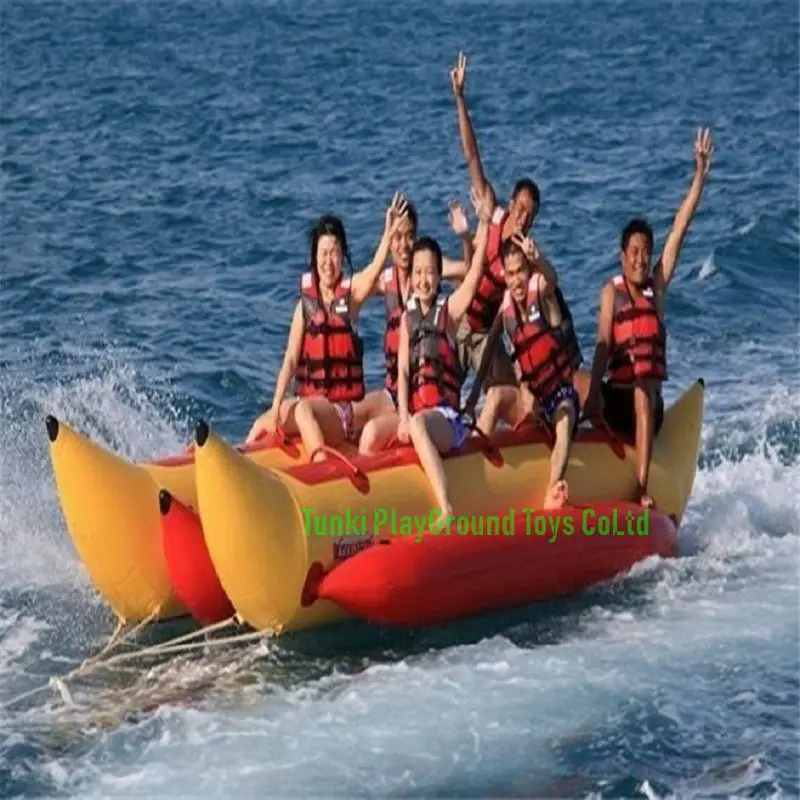 Водные спортивные игры надувная вода банан лодка fly tube Рыбалка для 12 человек|tube