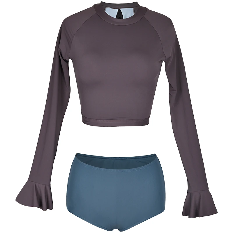 Женский костюм для серфинга женский купальник с длинным рукавом пуш-ап высокая