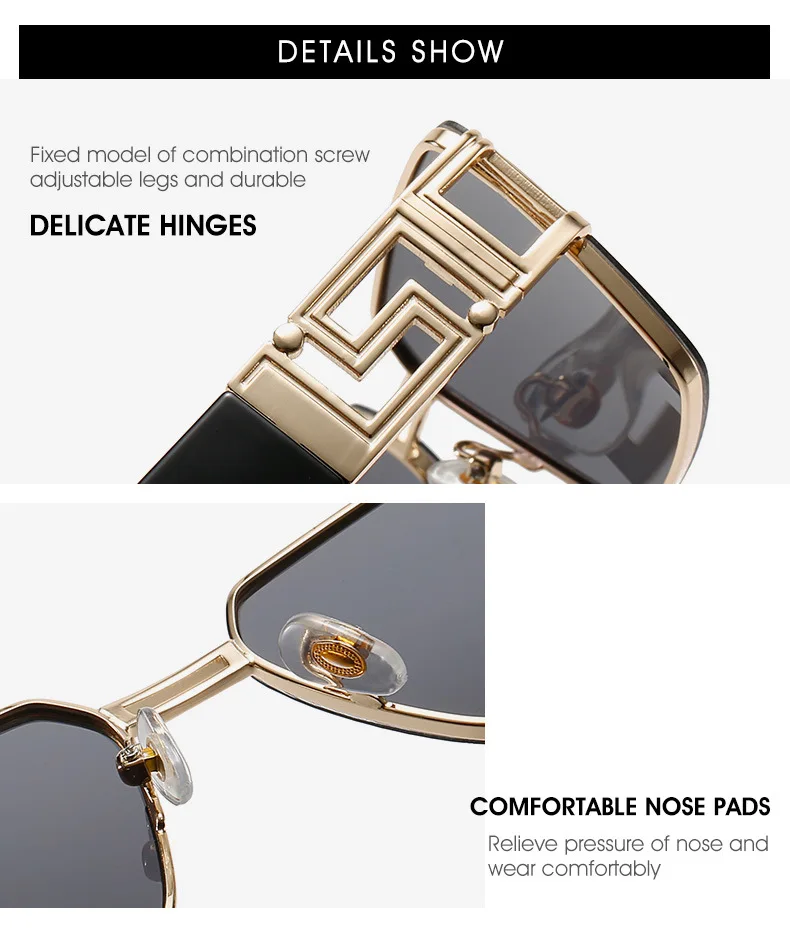 2021 новые модные роскошные мужские и женские винтажные УНИКАЛЬНЫЕ Солнцезащитные