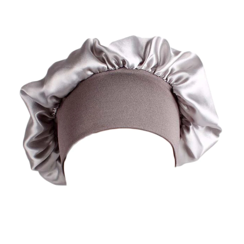 

2020 Women Chemo Hats New Women Silk Sleep Cap Soft Satin Colorful Wide-brimmed Hairband Bonnet High Quality Floral Printed hat