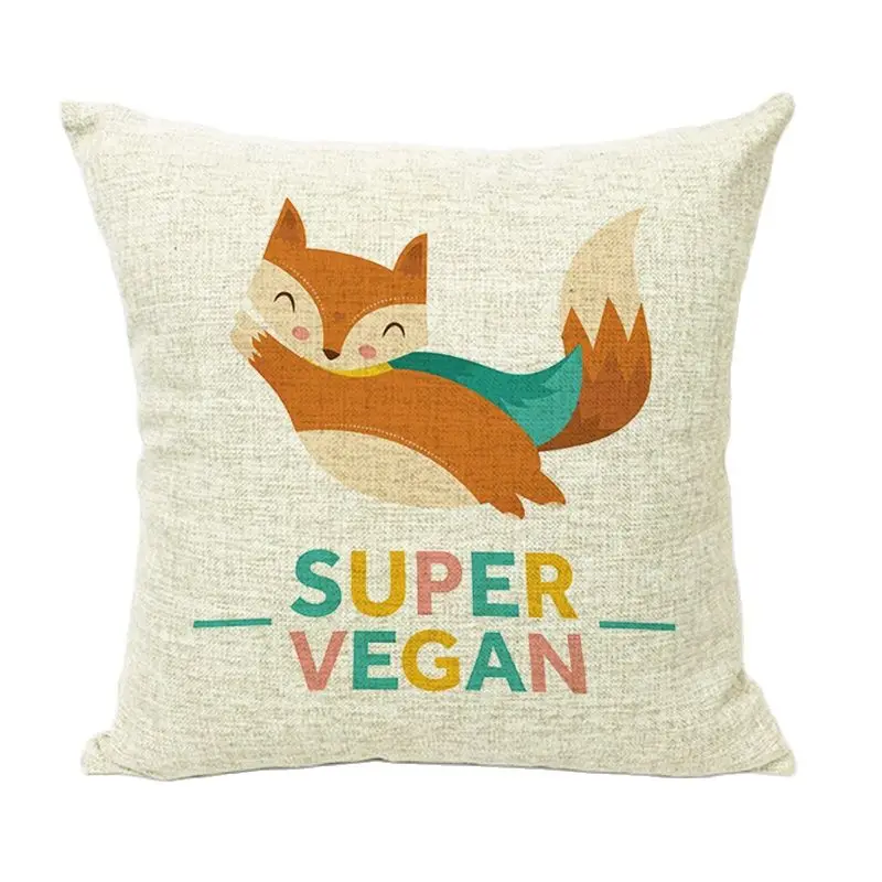 Автомобильные Чехлы магазин подушка брендовая мультяшная Милая лиса Cojin