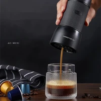 JRM0546 ACA Capsule Coffee Machine Mini Hand Pressure Italian Milk Foam Function Portable Espresso Office Travel 0.81kg AC-MC01