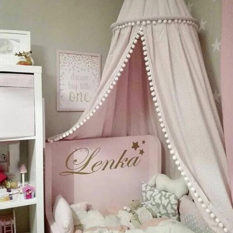 Противомоскитная сетка для детской кровати хлопковая девочек | Дом и сад