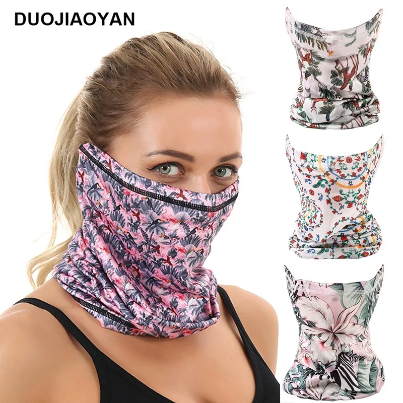 Новый маленький шарф с цветами для занятий спортом на открытом воздухе