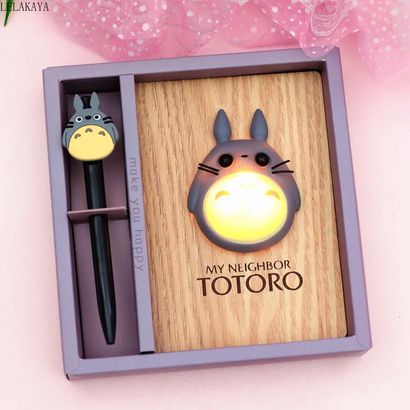 Новинка креативная мультяшная аниме экшн фигурка Тоторо со светодиодсветильник