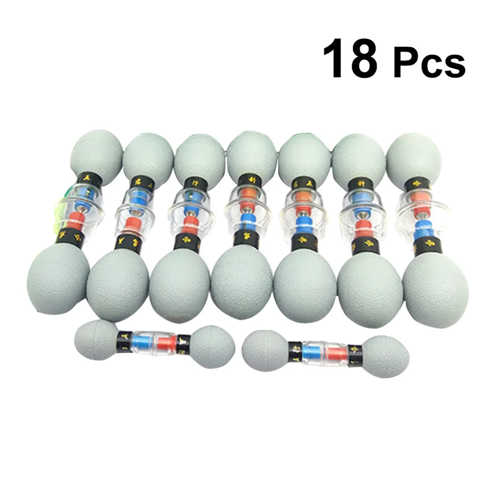 

18 Pcs Cups Vacuum Chinese Cupping Home Cure Set Cups Magnetic Suction Cup