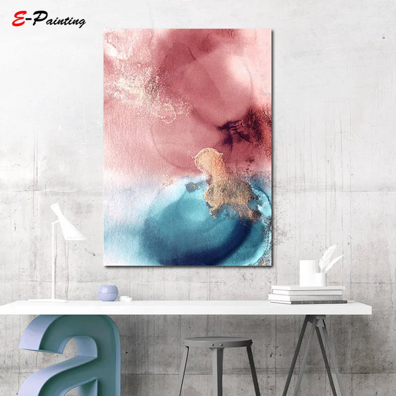 Современная Настенная картина постер с розовыми цветами розы женское украшение