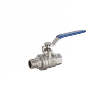 Long Handle 1/4'' - 2'' BSP Male to Female Thread 304 Stainless Steel Ball Valves SS304 Threaded 2-pieces Type 2 Ways Valve
