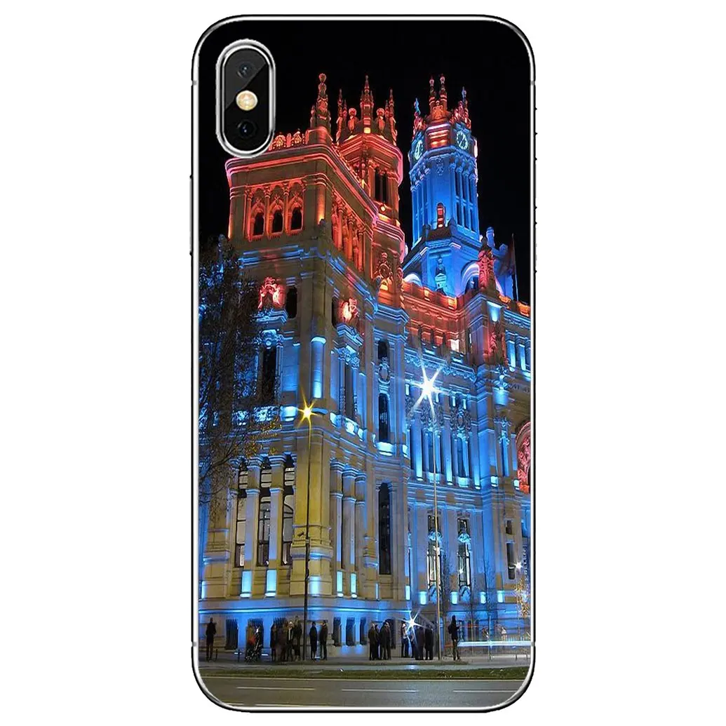 Мягкий чехол для Xiaomi Mi 5X 6X Max Mix 1 2 2S 3 Mi5 Mi5S Mi6 Mi3 Mi4 poco X3 nfc F2 Pro M3 Cibeles-fountain-Madrid-Spain-city |