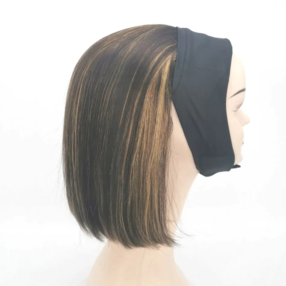 12-14 Inches Wholesale VariShow Ice Headband Hair Wigs Brazilian Virgin Remy Human Machine Weft For Beauty