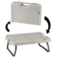folding lap desk with storage case multifunctional folding table storage case portable plastic mini desk storage tables