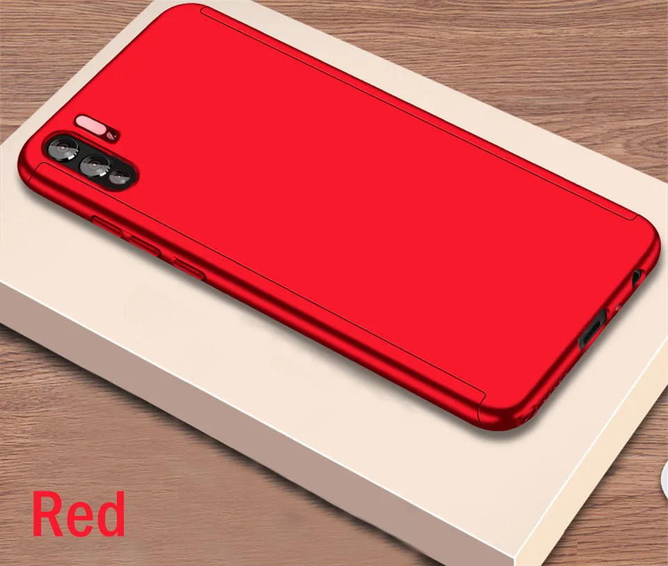 Red 360 Защитный чехол для huawei mate 10 20 Pro 20X чехол для huawei P30 P20 P8 P9 Lite P10 Plus Nova 3 P Smart чехол - Цвет: Red