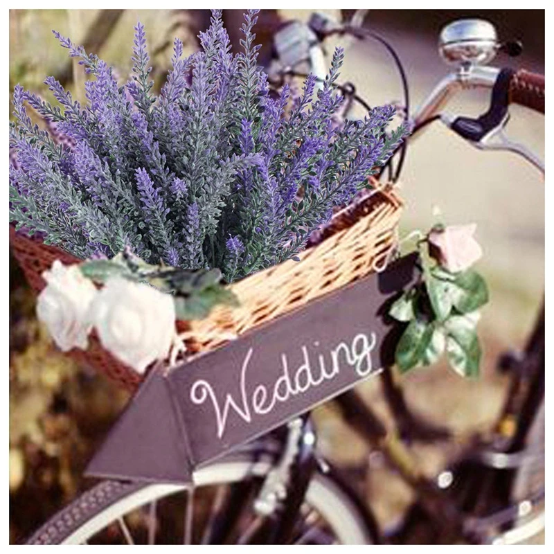 4 шт. Искусственный пластик Лавандовый букет в фиолетовых цветочных композициях