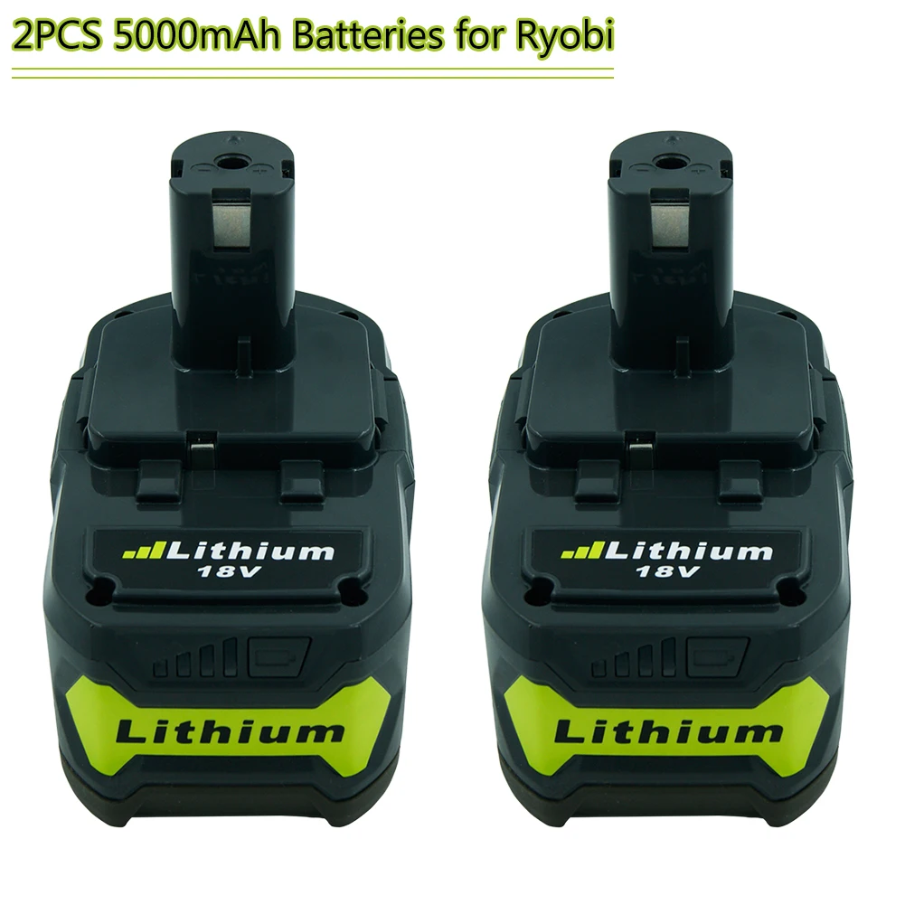 Сменный аккумулятор 2X для Ryobi 18 в 5000 мАч P108 RB18L50 RB18L40 литий ионный перезаряжаемый