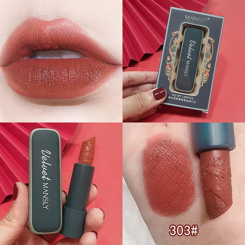 Матовая губная помада 4 цветов стойкий блеск для губ макияж красота тинт