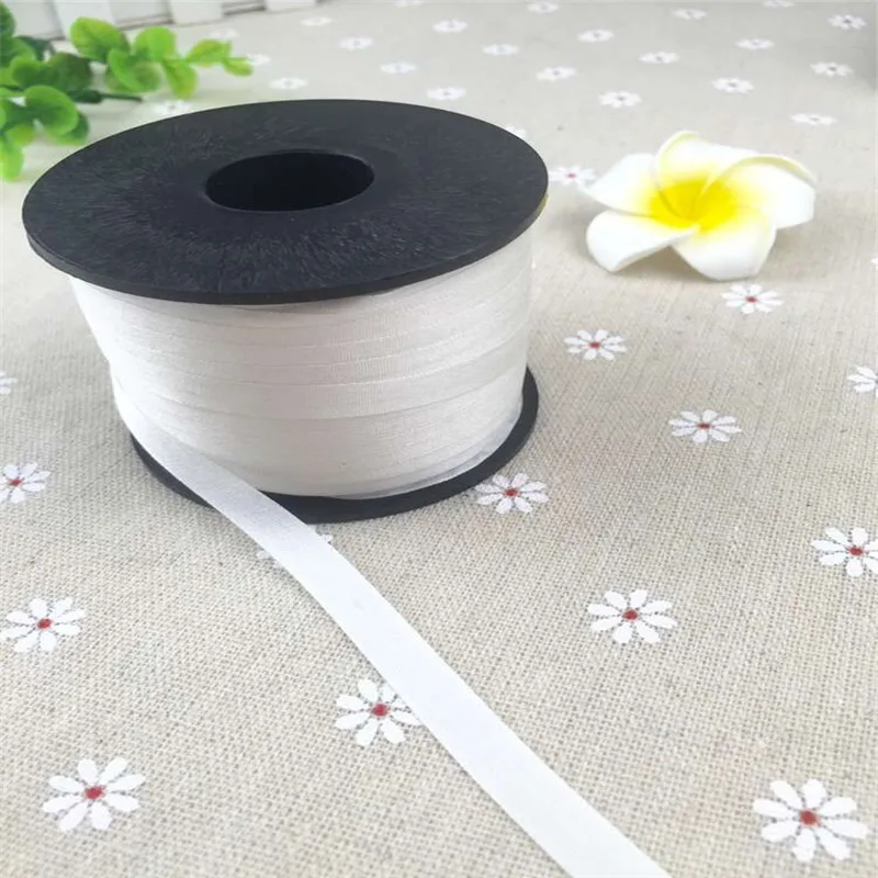 Undyed Raw white 7mmX200m 100% pure silk embroidery ribbon thin taffeta high quality Anya Ribbon Handcraft | Дом и сад