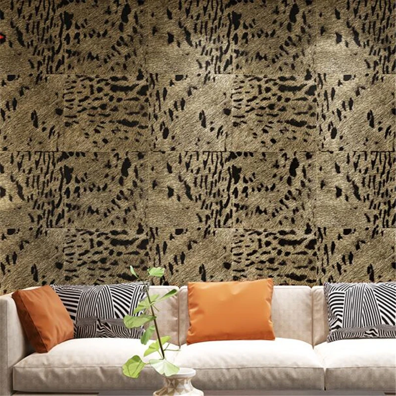 Обои wellyu с леопардовым принтом фоновые обои для телевизора гостиной спальни KTV
