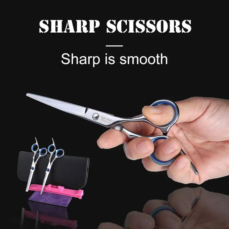 

Steel Home Hairdressing Trim Haircut Practical Set Adjustable Hairdressing Barber Scissors