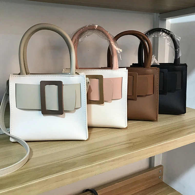 Брендовая женская элегантная Квадратная Белая маленькая сумка роскошная