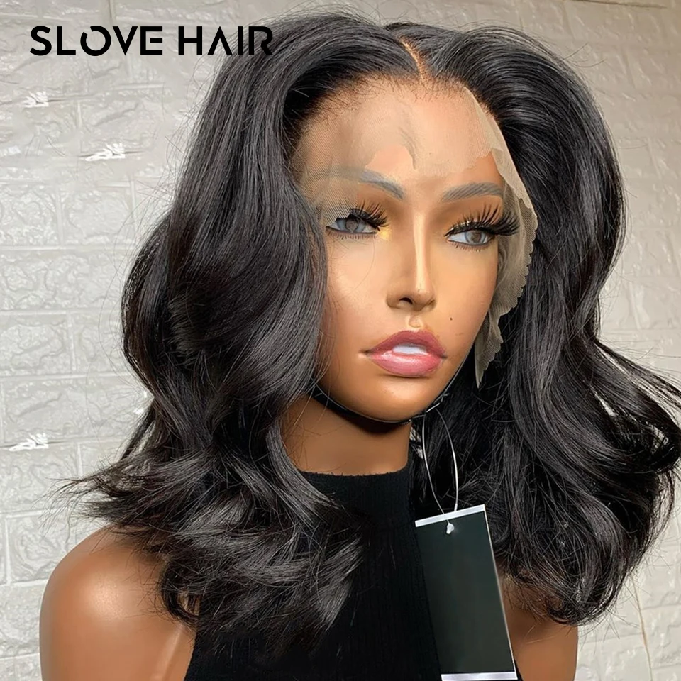 Волнистые передние парики из человеческих волос на сетке для женщин 150%