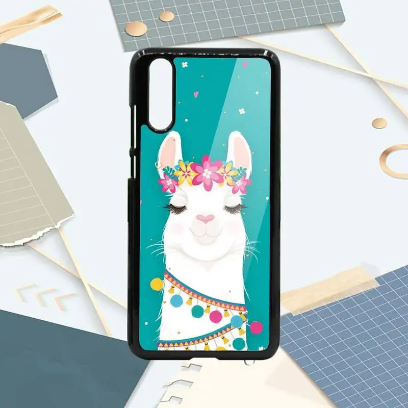 

Alpaca cute cartoon animal Phone Case PC For Samsung galaxy S note 8 9 20 10 e lite2019 plus pro ultra