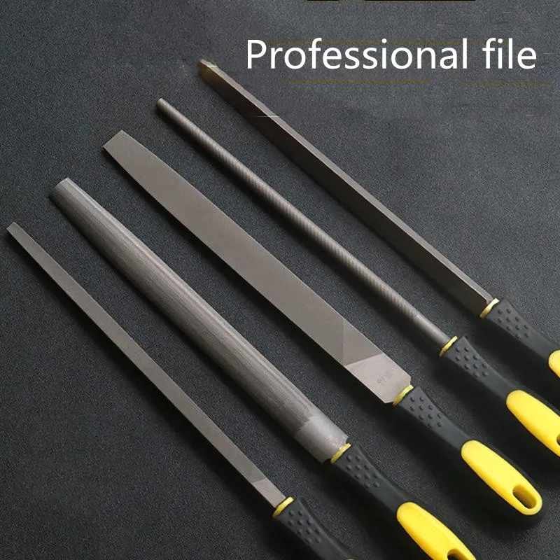 File Steel File Metal Woodworking Round File Flat File Flat File Semicircle Triangle Fitter's File Round Short Grinding Tool