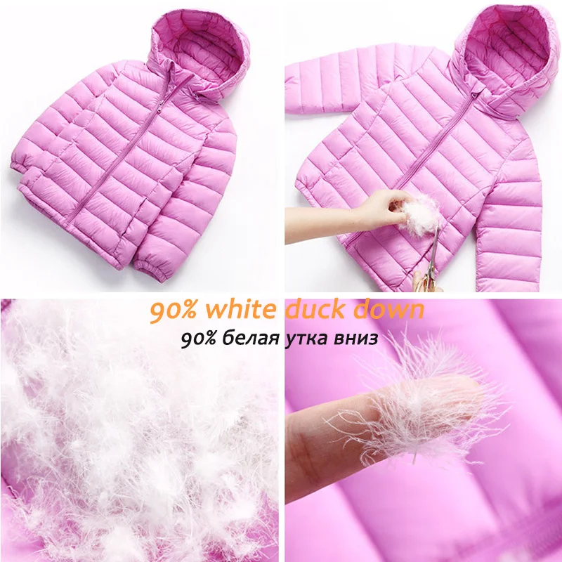 Детские парки для девочек и мальчиков светильник детей куртка с капюшоном 90%