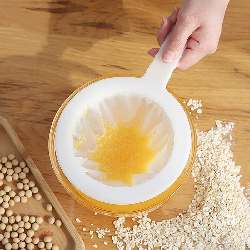 

Funnel Filter Mesh Reusable Ultra Fine Nylon Mesh Strainer Bags With Handle Kitchen Tools For Home Cocina Gadget Conjuntos