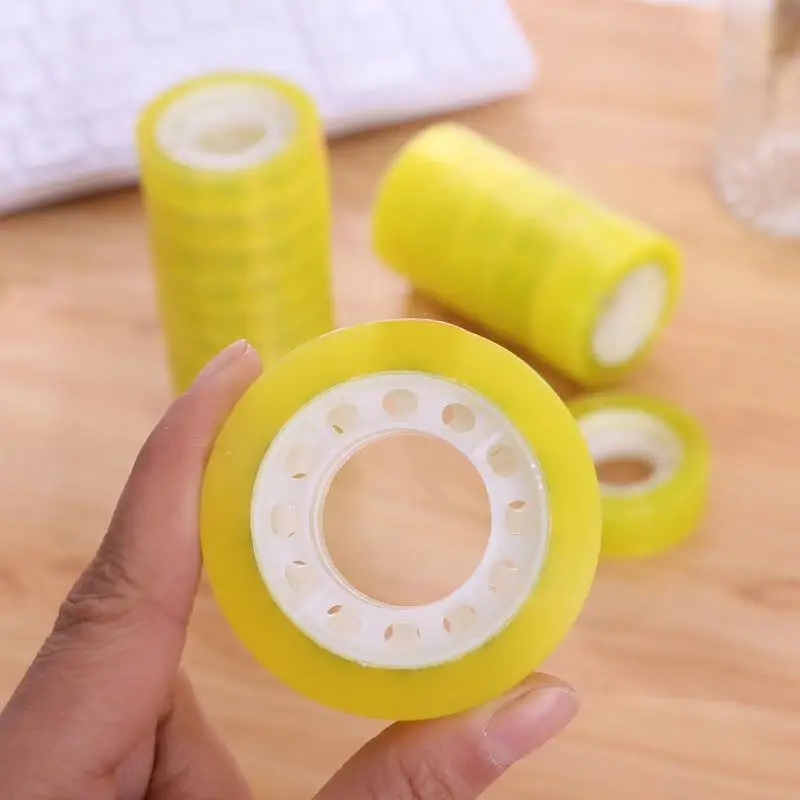 Прозрачная клейкая лента офисные и школьные принадлежности упаковка в цветочек