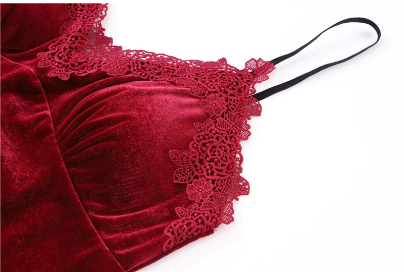 Золотой бархат 4 шт. теплые зимние пижамы наборы для женщин сексуальный кружевной