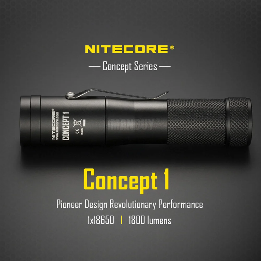 2019 NITECORE Магнитная задняя крышка C1 осветительный фонарь 1800 люмен CREE XHP35 HD E2