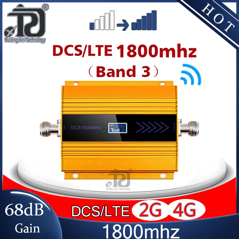Мощный! Усилитель мобильного сигнала 4G LTE1800 GSM ретранслятор 4g DCS 1800 МГц усилитель