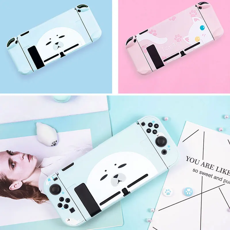 Милый защитный чехол для переключателя kingd контроллер полное покрытие оболочка