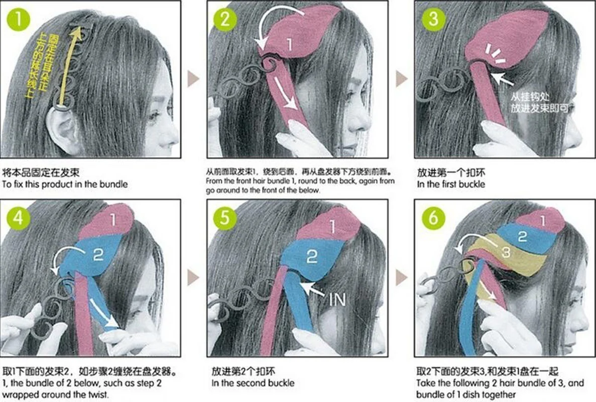 1 пара боковых волос|Заколки для плетения кос| |