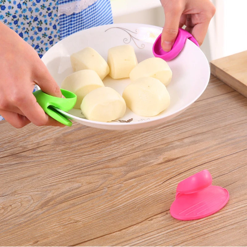 

1pcs Kitchen Baking silica gel heat insulation clip anti scalding non slip gloves household bowl oven microwave oven Accessories