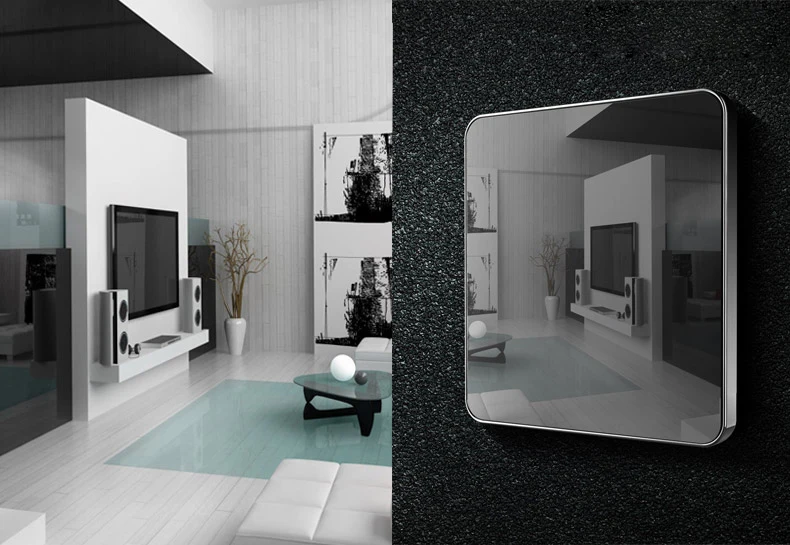 Тип 86 черный зеркальный переключатель бытовая настенная розетка для телевизора