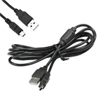 1,8 м 1 шт. USB кабель для зарядного устройства для ps3 для Sony Playstation PS3 ручка Беспроводной контроллер с магнитным RingBlack геймпад кабель