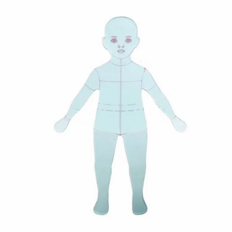 

Children Kids Costume Designing Fashion Ruler Fashion Line Drawing Human Dynamic Template for Cloth Rendering