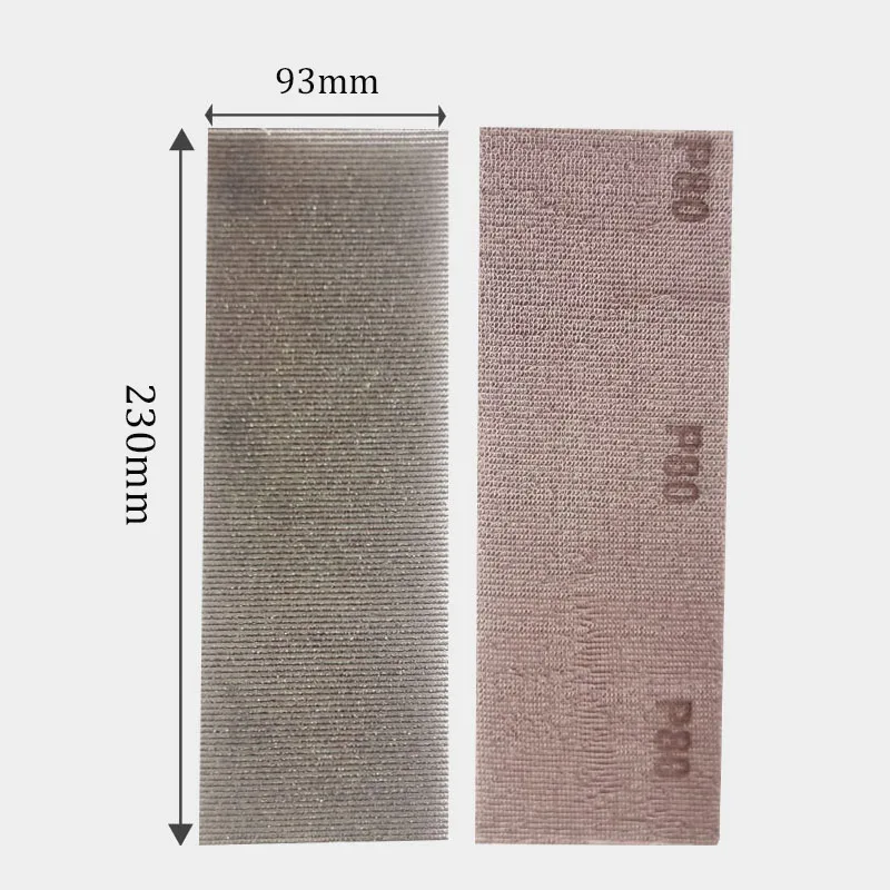 Абразивные шлифовальные ленты с крючком размеры: 93*230 мм зернистость 80 100 120 150-180 |