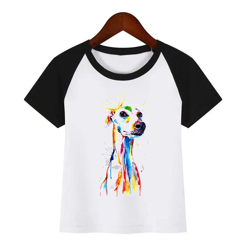 Футболка для мальчиков и девочек с забавным принтом животных собак | Мать ребенок