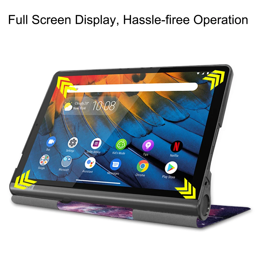 Чехол для lenovo Yoga Smart Tab YT-X705 10," чехол для планшета кожаный флип-чехол для lenovo Yoga Tab 5 YT-X705F защитный чехол