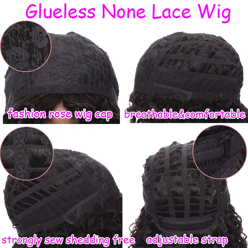 SEGO бразильские человеческие волосы парики волна воды короткие для черных женщин