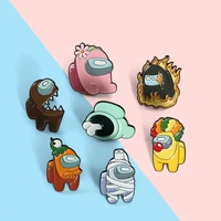 adorable cartoon game jewelry enamel pins kids jewelry funny brooches lapel badge bag gift for friends