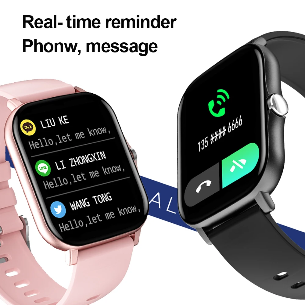 lemfo lf27 smart watch man 1 7 inch full hd screen smartwatch heart rate blood pressure monitor for men women android free global shipping