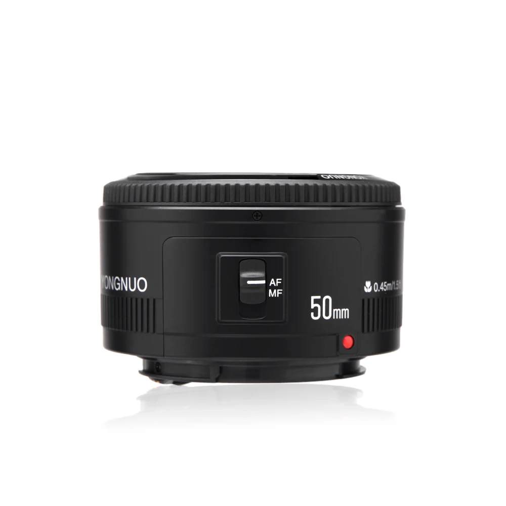 YONGNUO YN EF 50 мм f/1,8 AF объектив 1:1. 8 стандартная Диафрагма объектива с автоматической фокусировкой для Canon EOS 60D 5D2 5D3 750D DSLR камер