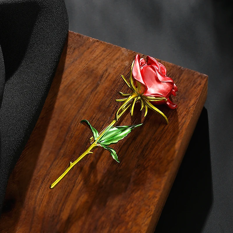 

retro rose brooch all-match jacket cardigan pin personality brooch