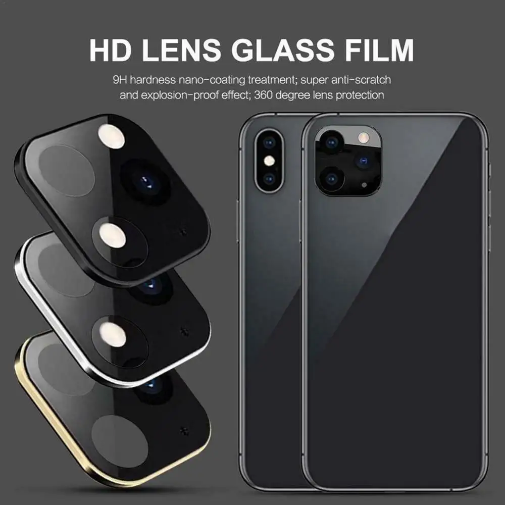 Для Iphone X XR Xs Seconds изменить на 11 Pro Max Защитная крышка для объектива камеры с