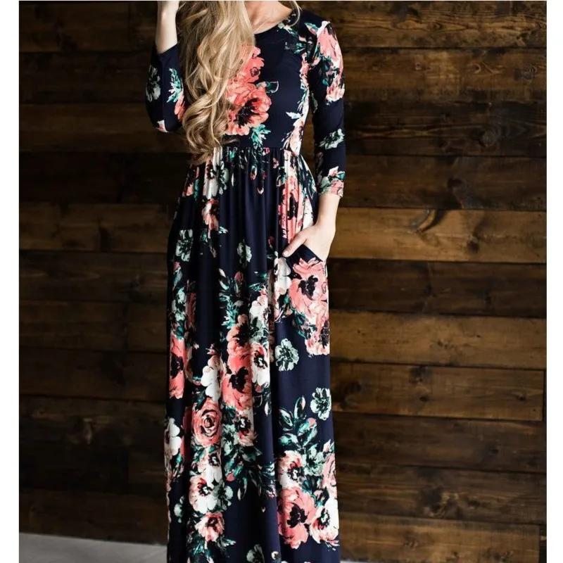 Женское длинное платье с разрезом винтажное вечернее макси в стиле бохо