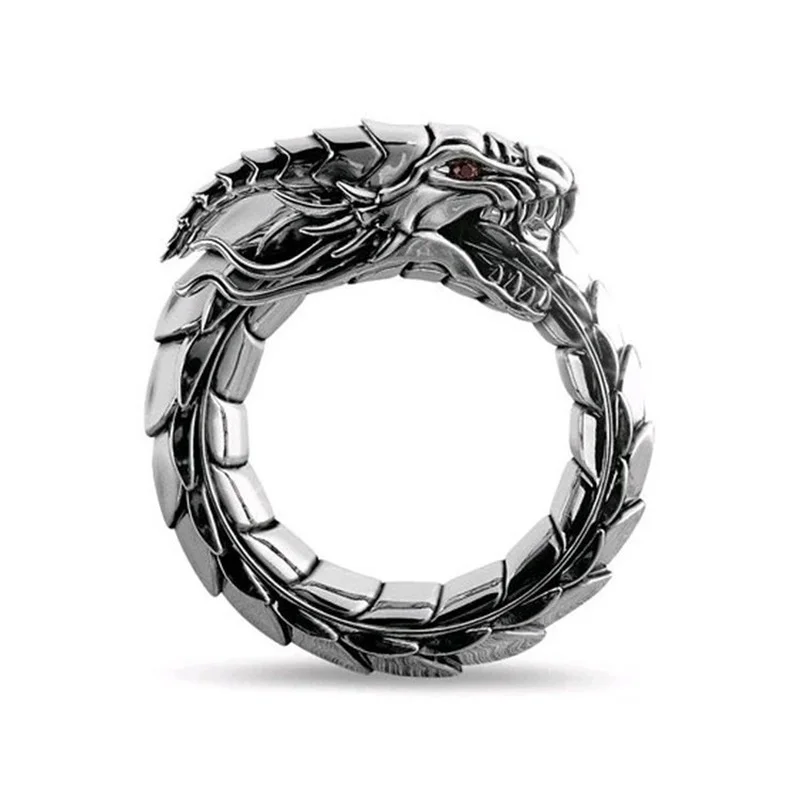 

Norwegian Mythological Dragon Nidhogg National Wind Amulet Ring